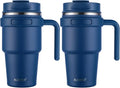20 oz Insulated Travel Coffee Mug Tumbler by ALOUFEA