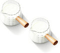 YARRAMATE 6oz Glass Espresso Measuring Cups, 2 Pack by YARRAMATE