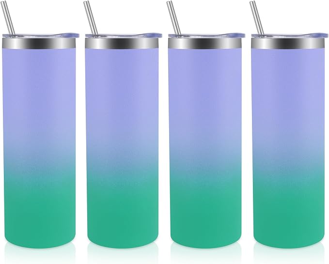 Volhoply 4 Pack Skinny Tumblers by LiveFully%EF%BC%8CDrinkFreely%E2%80%94KeepGoingwithVolhoply%EF%BC%81