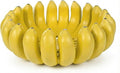 Banana fruit bowl holder 12 inch Large Basket fruit storage - Centerpiece for Kitchen,Dining Table & Entryway - Home Decor - functional fruit storage - Unique gifts ideas. (Yellow)