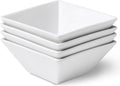Porcelain Cereal Bowls Set of 4, 23 Oz Square Serving Bowls Set | 6in Classic by Unknown