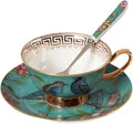 Bone China Cup& Saucer Set, 6.8oz- Birds& Trees by Eplze