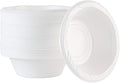 100 Count Disposable 5 ounce White Plastic Dessert Bowls