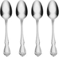 Oneida Silverware Set, True Rose Everyday Flatware Teaspoons Set, Service by Oneida