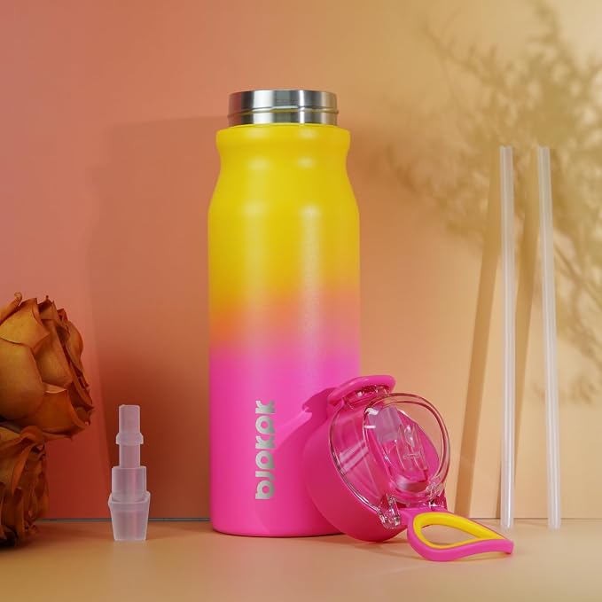 BJPKPK 25 oz Insulated Water Bottle, Stainless Steel Flask | Leak Proof Locking - Image 5