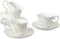 Agyiuns tea cups and saucers ceramic coffee mug 6oz by Agyiuns