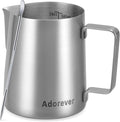 Milk Frothing Pitcher, 20oz Stainless Steel Milk Frother Cup Steaming Pitcher by Adorever