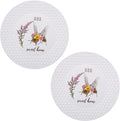 2 PCS Tea & Coffee Saucers, Honey Bee Pattern Ceramic Tea Plates Round Cup by Unknown