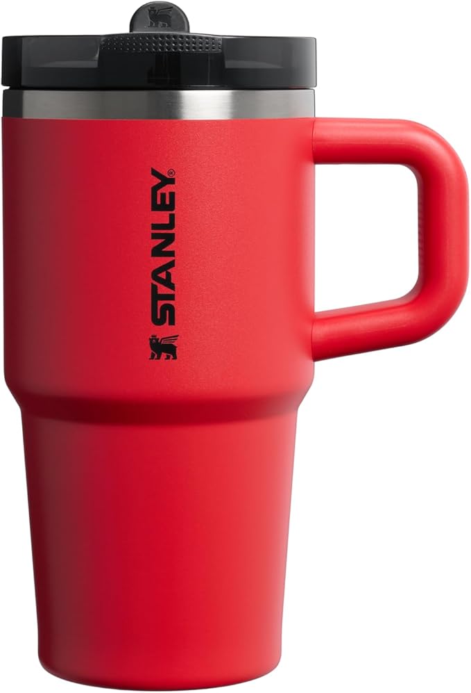 STANLEY Quencher ProTour Flipstraw Tumbler, 20 oz, Chili Black | Built-In Straw by Unknown