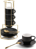 Lareina 3-Ounce Espresso Cups Set of 4, Small Stackable Coffee Cups by Lareina