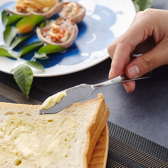 AOOSY Butter Knife, Cute Mini 5.91In Stainless Steel Cheese Knife, Packs of 6 | - Image 8