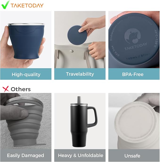 TakeToday Collapsible Cup 8 oz 2-Pack - Image 2