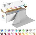 54 Inch X 200 Feet Plastic Table Cover Roll with Convenient Slide Cutter, Disposable Plastic Table Cloth Roll with Cut-to-Size Design for Weddings, Banquets, Parties (Silver Grey)