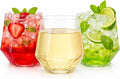 Oojami 40 Pack Diamond Disposable Wine Glasses 12 oz Plastic Clear | by Oojami