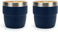 Zenbo 4 oz Espresso/Coffee Cups, Ceramic-Lined Double Wall Vacuum Insulated by Zenbo