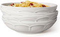 Pasta Bowls 32oz, Ceramic Large Salad Bowls 8 inch, Entertaining, Wide Shallow by Artena