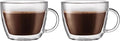 Bodum 15oz Double Wall Latte Mug, High-Heat Borosilicate Glass by Bodum