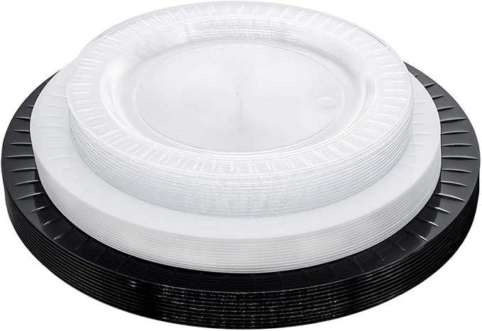 Party Essentials Elegance Quality Hard Plastic 9-Inch Round Party/Luncheon - Image 4