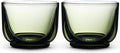 Fellow Pirch Cortado Cups 4.5 oz, Soda Lime Glass Woodland | Curved Interior by Unknown