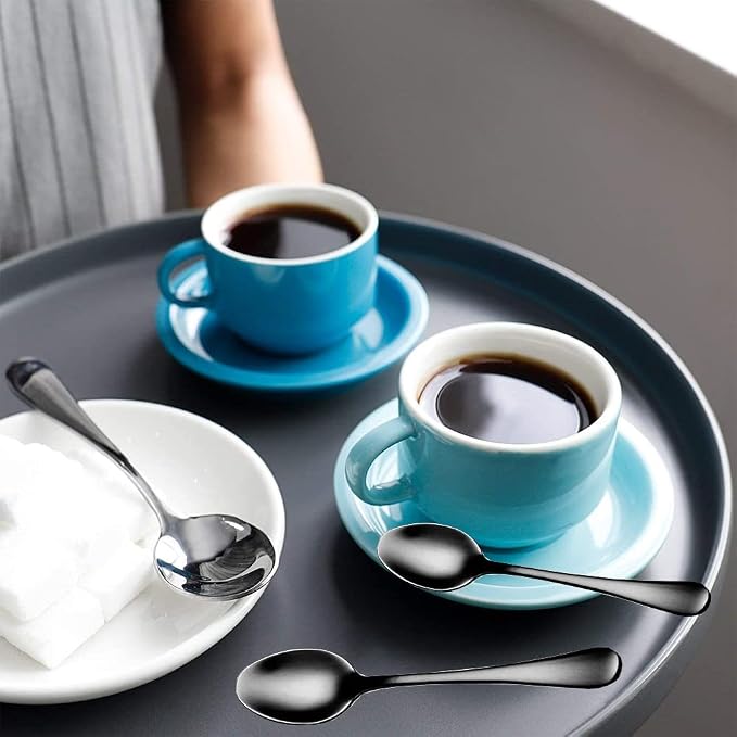 Demitasse Espresso Spoons, 4 Inches Stainless Steel Coffee Spoons - Image 5