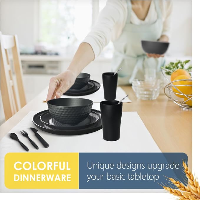 Teivio 32-Piece Plates and Bowls Sets - Image 5