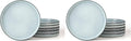 famiware Star Salad Plates for 6, 8 inches Plate Set, Stoneware Dinnerware by Famiware