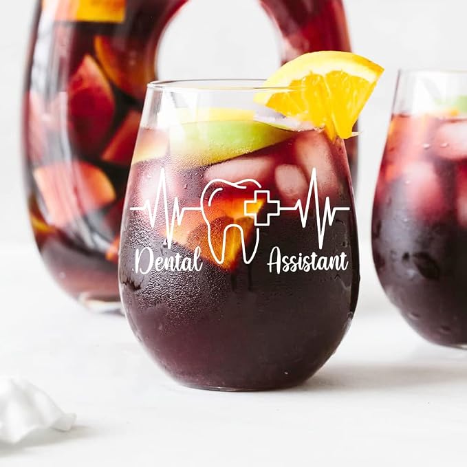 AGMDESIGN Funny Dental Assistant Wine Glass Gift Box, Appreciation Gifts - Image 4
