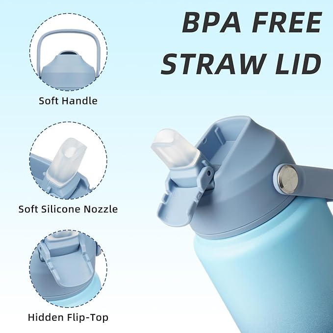 BJPKPK 24oz Insulated Water Bottle, Stainless Steel Bottle - Image 2