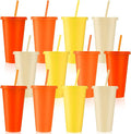 Skylety 12 Pcs Orange Plastic Cups by Skylety
