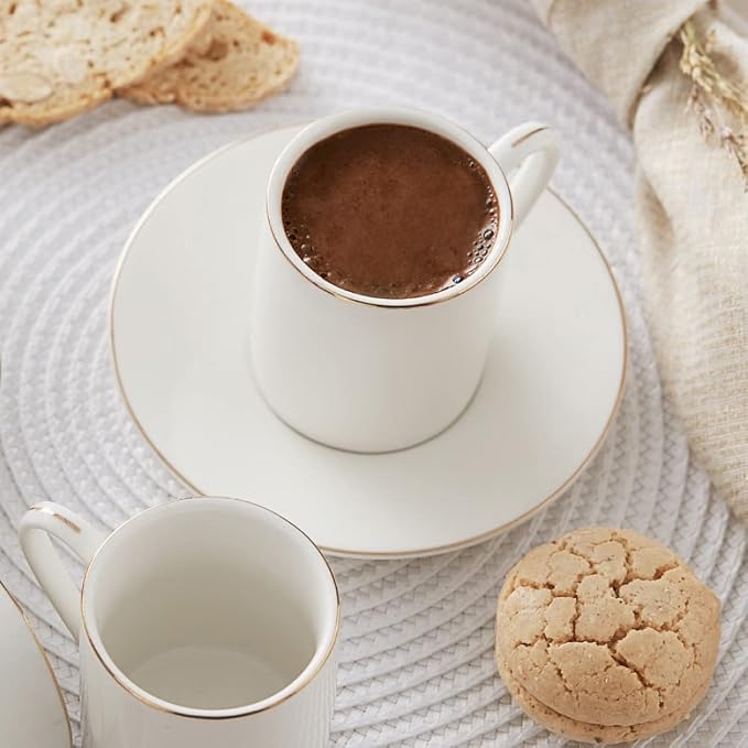 KARACA Elda Turkish Coffee Cup Set of 6 - Image 2