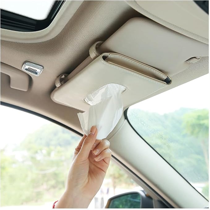 Carstuus Beige Car Tissue Holder - Image 5
