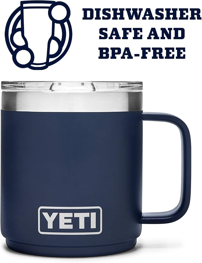 YETI Rambler 10 oz Stackable Mug, Vacuum Insulated, Stainless Steel - Image 4