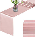 Rose Gold Satin Table Runners 12x108 Inches, 15 Pack | Silk and Smooth Fabric by HMQIANG