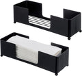 MyGift Modern Matte Black Metal Tabletop Folded Paper Hand Towel Holder by MyGiftHome