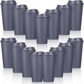 Domensi 15 Pack Reusable Plastic Coffee Cups by Domensi