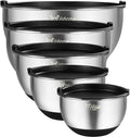 Wildone Mixing Bowls with Lids Set, Stainless Steel Mixing Bowls Set of 5 | by Wildone