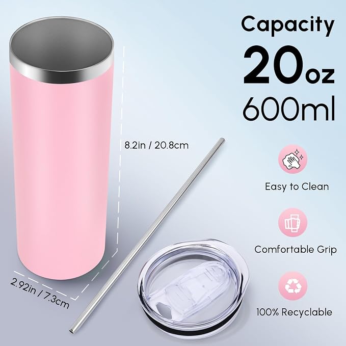 Volhoply 4 Pack Skinny Tumblers - Image 2