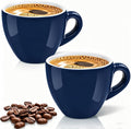 Pilnocok Ceramic Espresso Cups Set of 2, 2.5 oz Blue Small Coffee Mugs | by Pilnocok