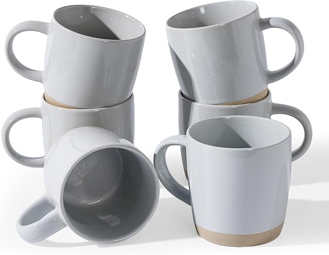 famiware Coffee Mugs for 6, 13 oz Mug Set, Dringking Cup by Famiware