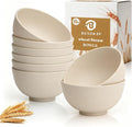 Snack Bowls Sets of 8, Unbreakable & Lightweight Wheat Straw Bowls 10oz by BUSOKIP