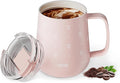 YOME 10oz Bow Light Pink Insulated Coffee Mug by KEEPCOOLSTAYYOU