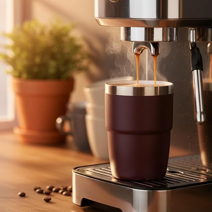 Zenbo 8 oz Stackable Espresso/Coffee Cups - Image 7