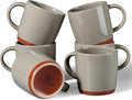 E-far Ceramic Coffee Mug Set of 6, 12oz Stoneware Coffee Cup by E-far