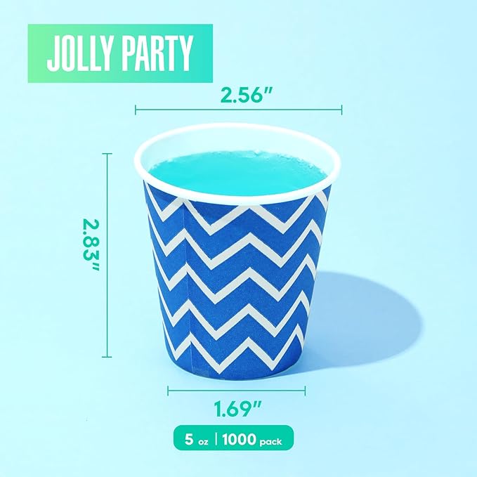1000 Pack 5oz Paper Cups, Small Mouthwash Cups, Cold Beverage Drinking Cup - Image 2