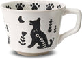 11 oz Ceramic Coffee Mug, Stoneware Teacup by LINVIA