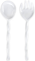 Ruffle Melamine Salad Servers, 1 Salad Fork by Q+Squared