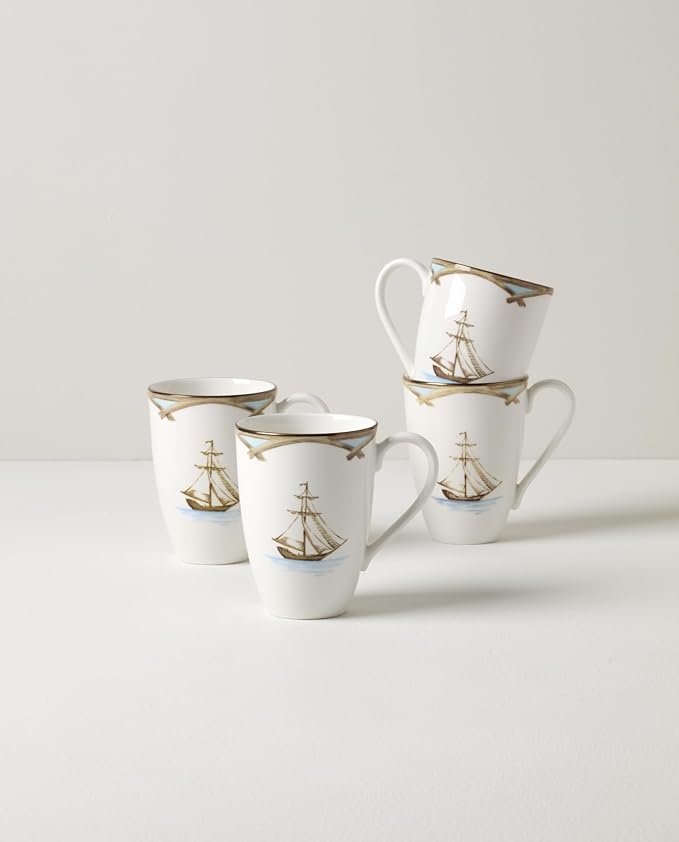 Lenox British Colonial Tradewind Porcelain Mug Set - Image 3