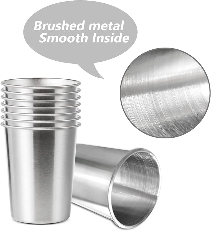 8 Pack 6 oz Stainless Steel Cups - Image 3