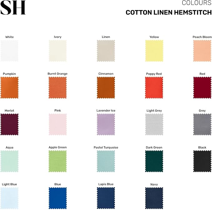 Solino Home Cotton Linen Table Runner Sage, Hemstitch Collection 14 x 36 in | - Image 7
