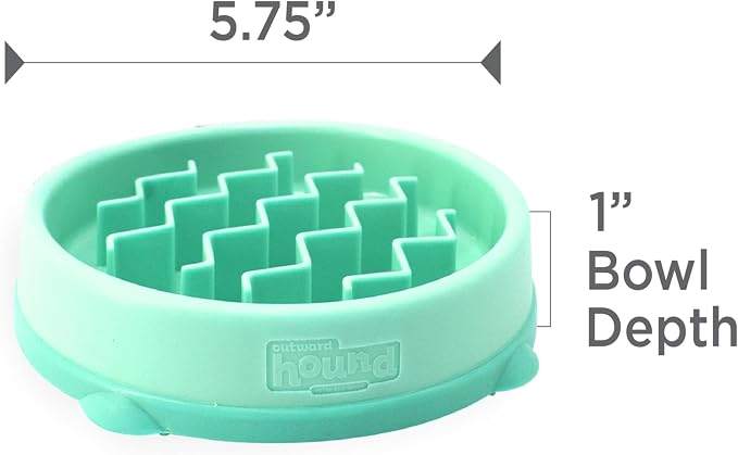 Outward Hound Fun Feeder Slo Bowl – Small 3/4-Cup Capacity, Slow Feeding - Image 7